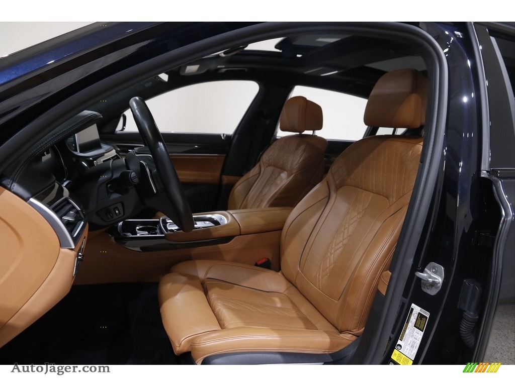 2016 7 Series 750i xDrive Sedan - Carbon Black Metallic / Cognac photo #5