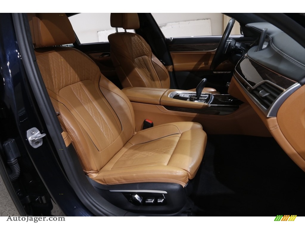 2016 7 Series 750i xDrive Sedan - Carbon Black Metallic / Cognac photo #20