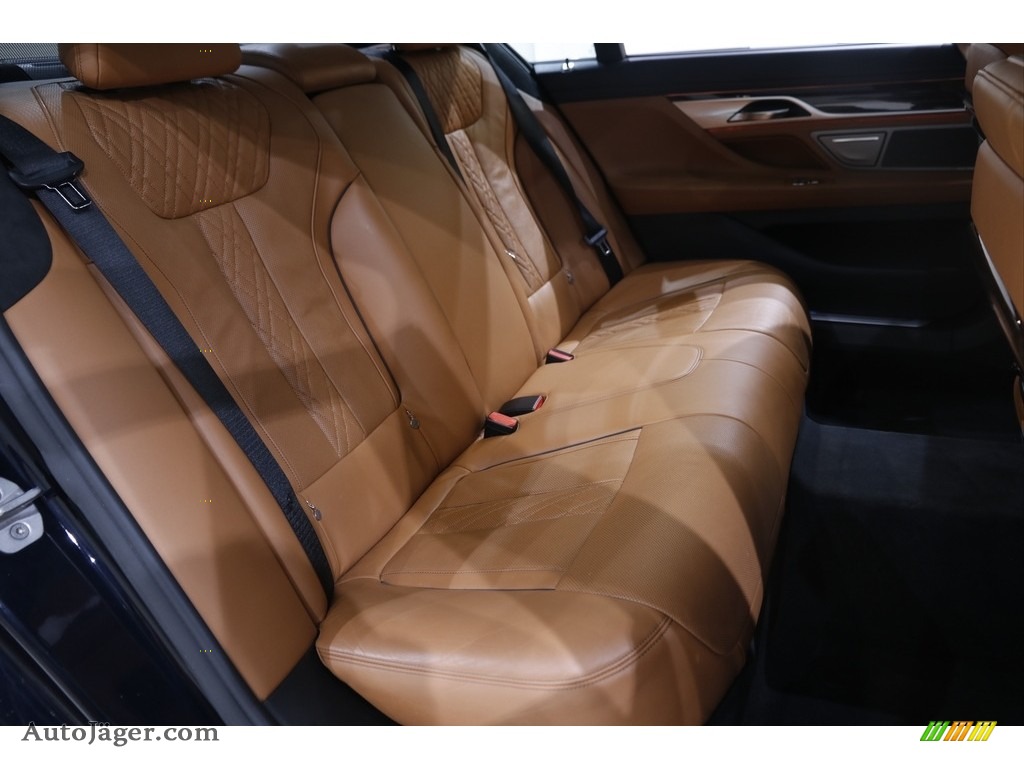 2016 7 Series 750i xDrive Sedan - Carbon Black Metallic / Cognac photo #21