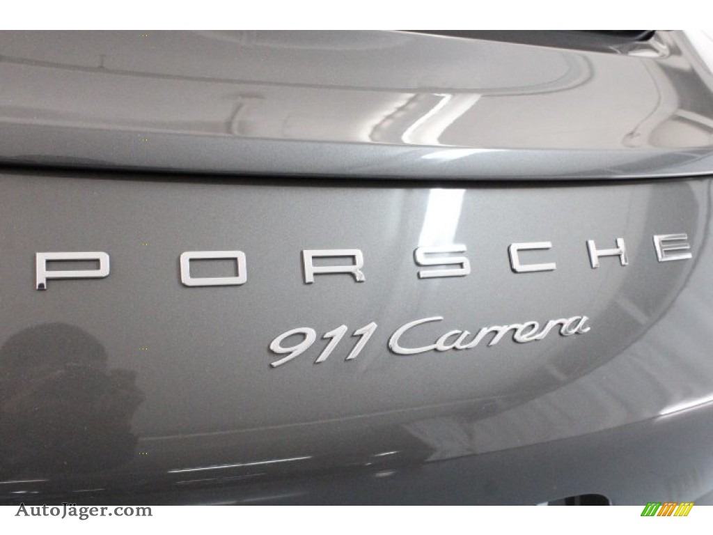 2013 911 Carrera Coupe - Agate Grey Metallic / Black photo #37