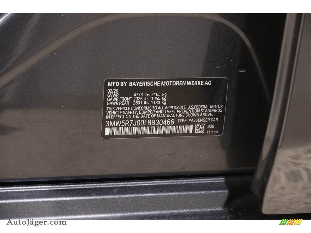 2020 3 Series 330i xDrive Sedan - Mineral Grey Metallic / Cognac photo #26