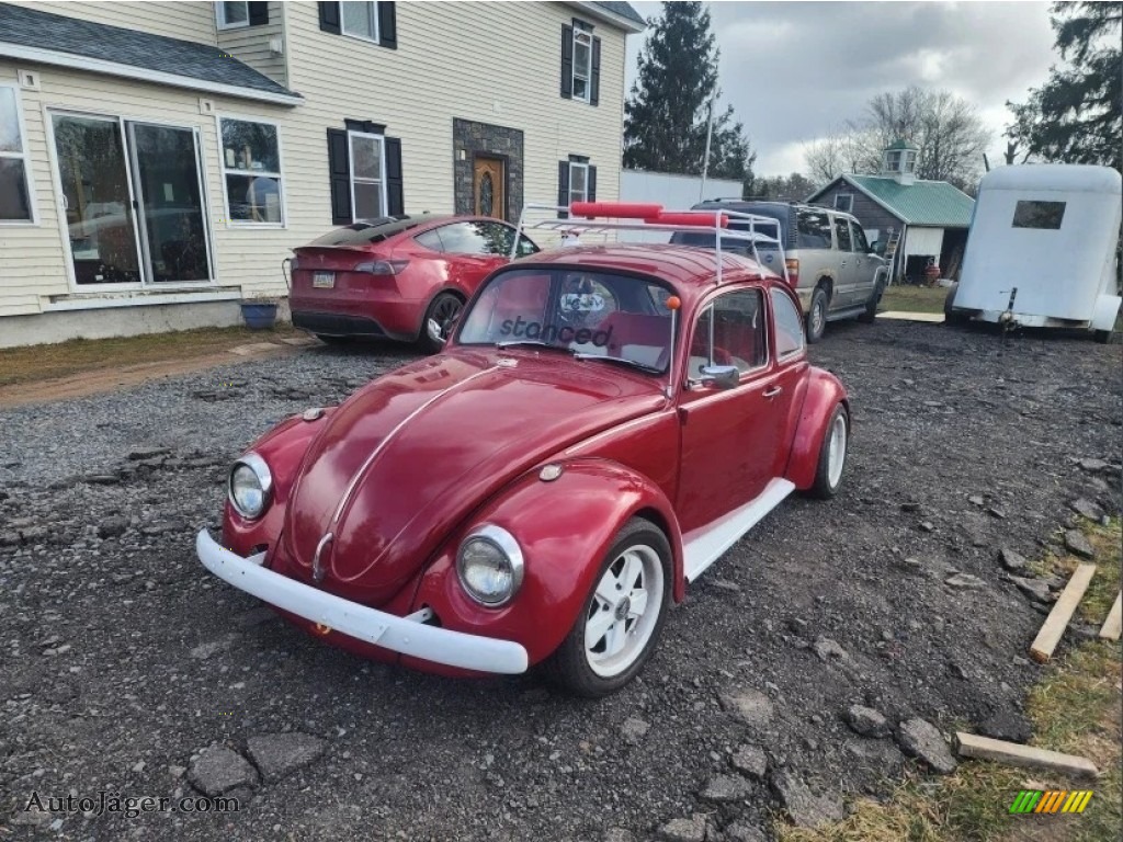 1974 Beetle Coupe - Candy Apple Red / Red/White photo #1