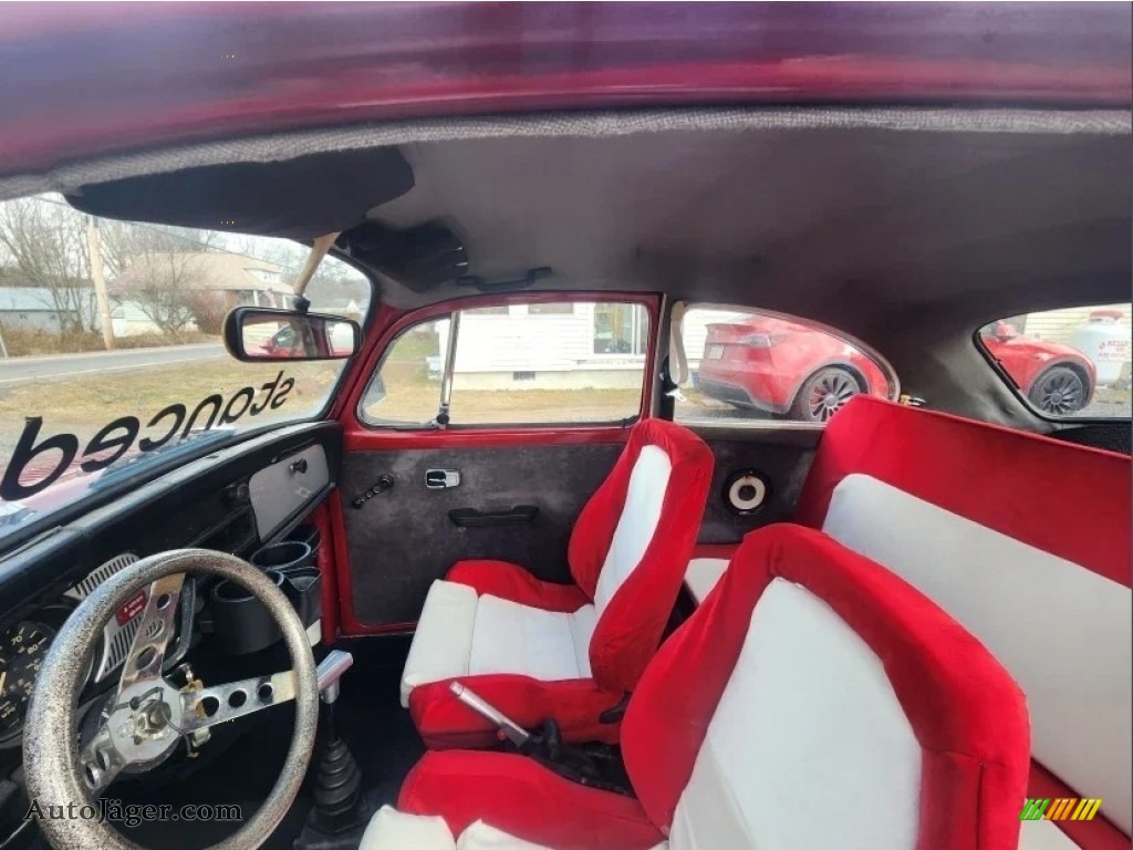 1974 Beetle Coupe - Candy Apple Red / Red/White photo #2