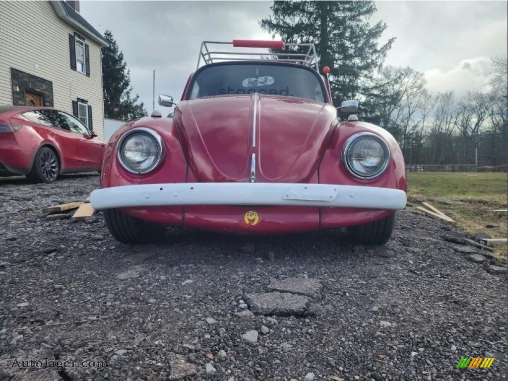 1974 Beetle Coupe - Candy Apple Red / Red/White photo #5