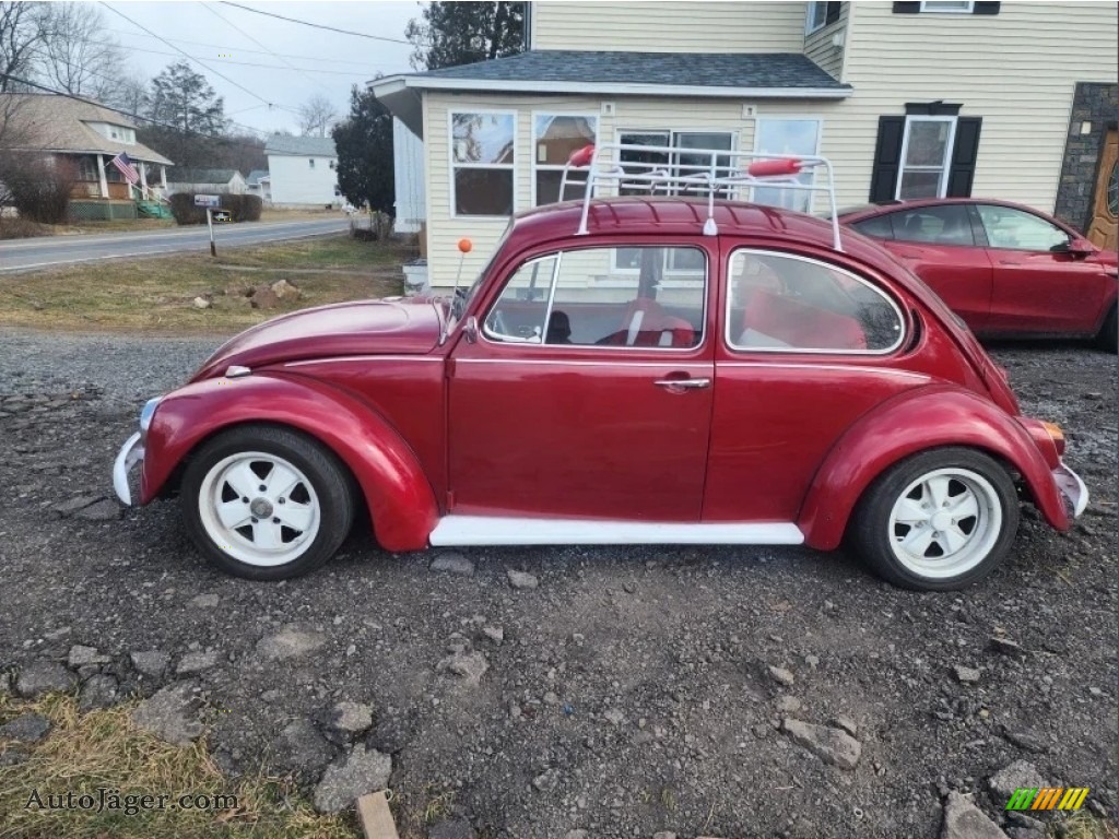 1974 Beetle Coupe - Candy Apple Red / Red/White photo #6