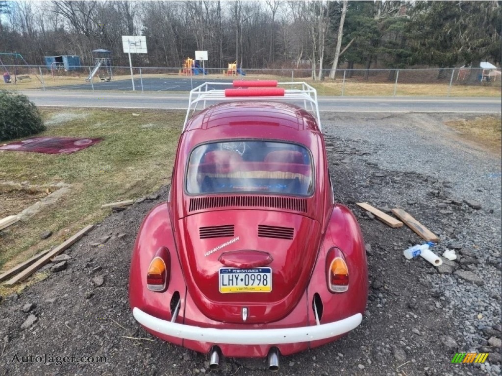 1974 Beetle Coupe - Candy Apple Red / Red/White photo #7