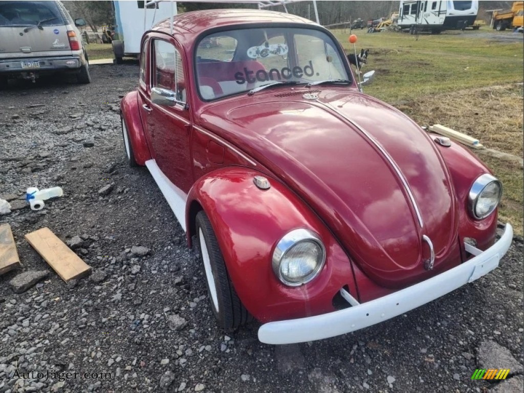 1974 Beetle Coupe - Candy Apple Red / Red/White photo #8