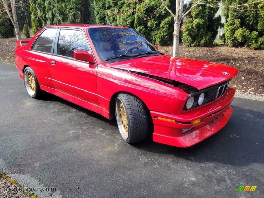 1989 M3 Coupe - Brilliant Red / Tan photo #13