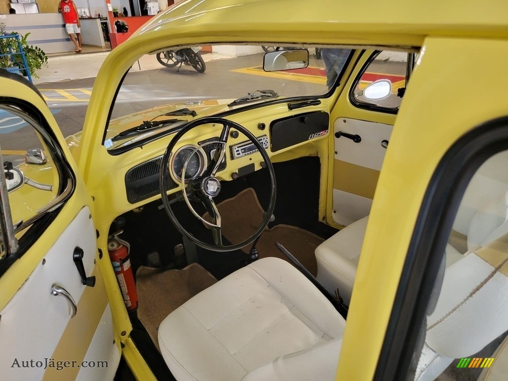 1973 Beetle Coupe - Texas Yellow / Beige photo #2