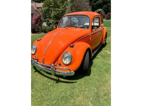 Orange 1966 Volkswagen Beetle Coupe