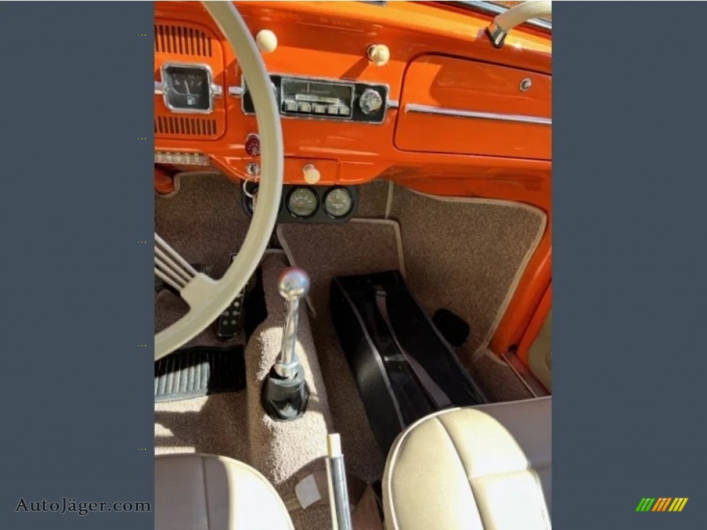 1966 Beetle Coupe - Orange / Beige photo #6