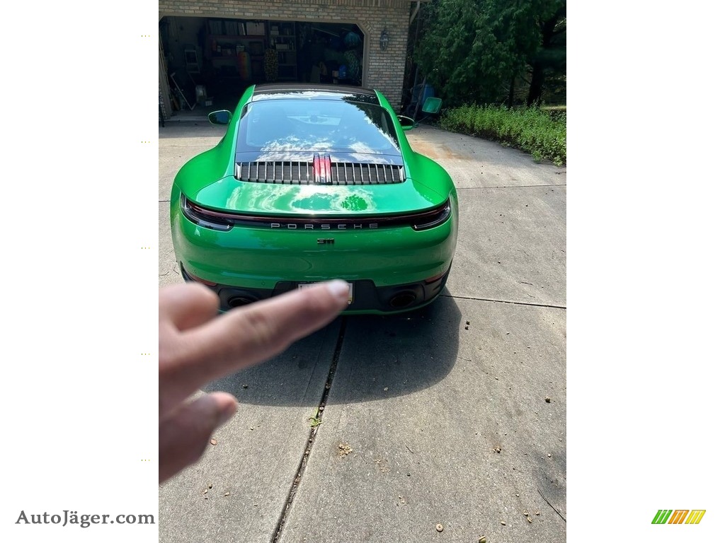 2023 911 Carrera Coupe - Python Green / Black photo #10