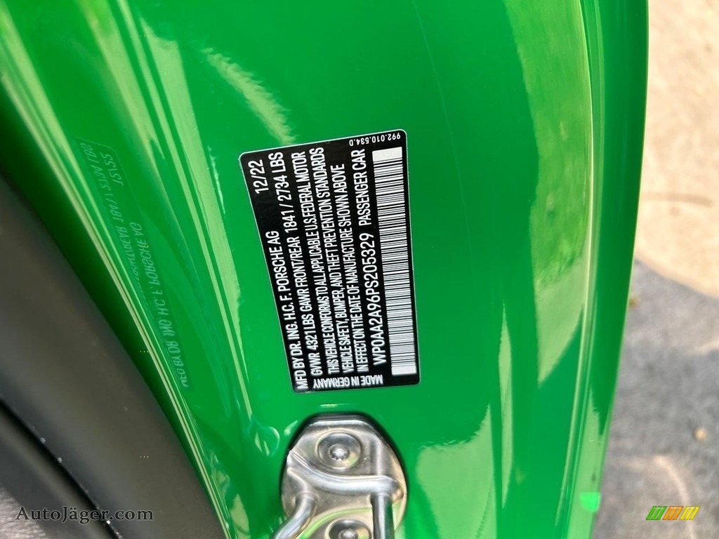 2023 911 Carrera Coupe - Python Green / Black photo #12