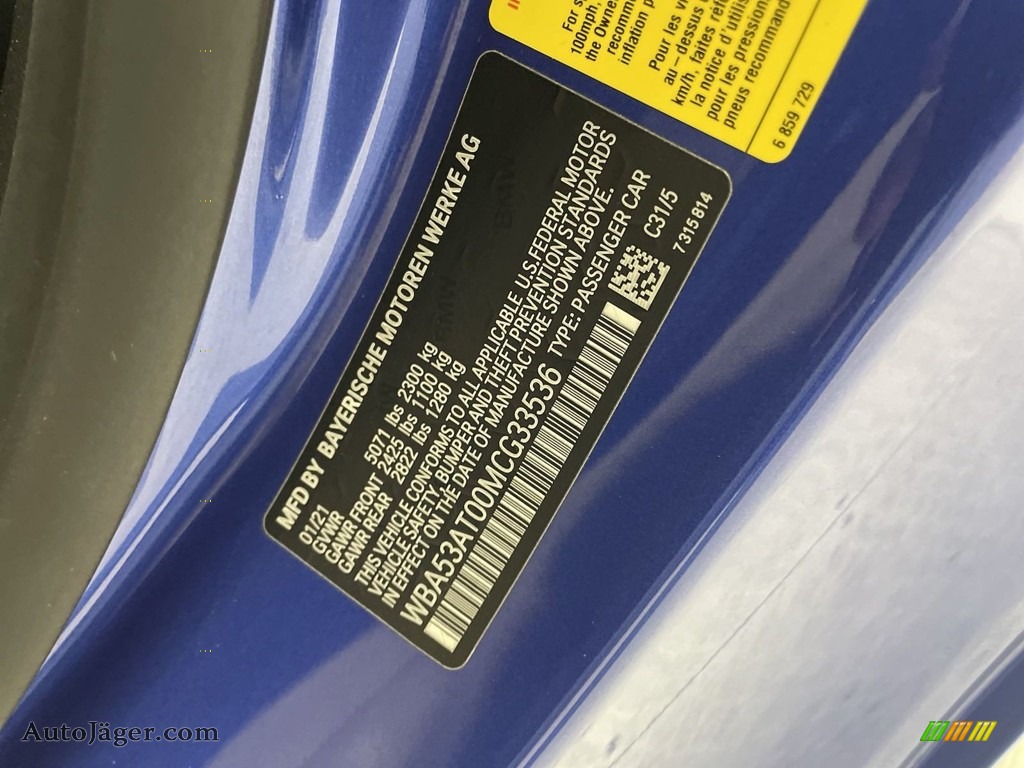 2021 4 Series M440i Convertible - Portimao Blue Metallic / Oyster photo #34