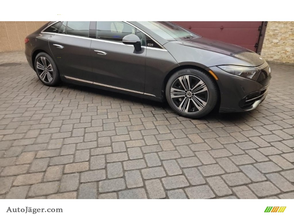 2023 EQS 450+ 4Matic Sedan - Graphite Gray Metallic / Black/Sable Brown photo #3