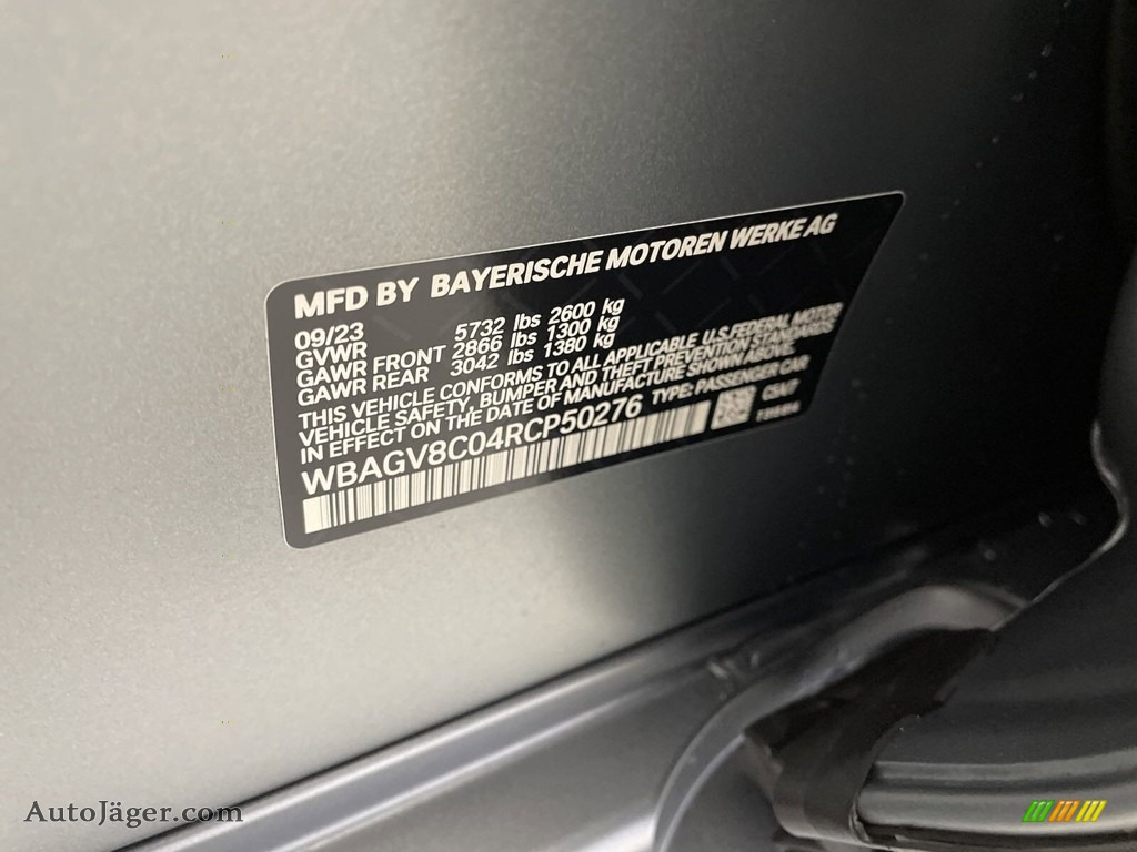 2024 8 Series M850i xDrive Gran Coupe - Frozen Pure Gray Metallic / Black photo #26