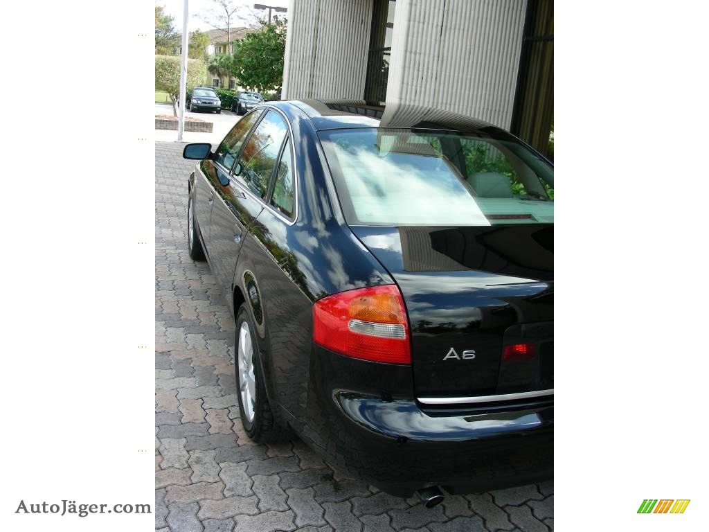 2003 A6 3.0 quattro Sedan - Brilliant Black / Platinum photo #8
