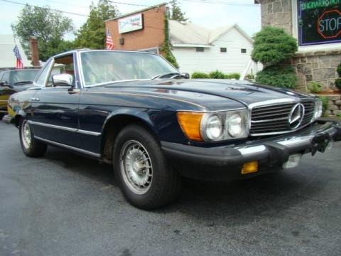 Dark Blue 1982 Mercedes-Benz SL Class 380 SL Roadster