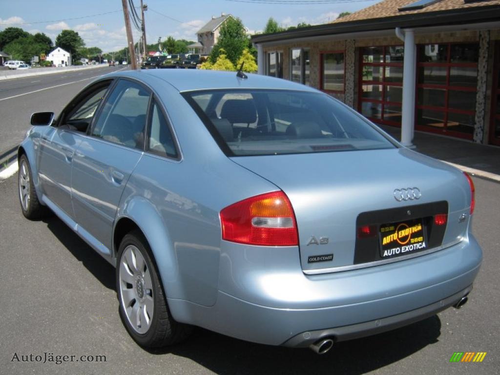 2002 A6 4.2 quattro Sedan - Crystal Blue Metallic / Ebony Black photo #2