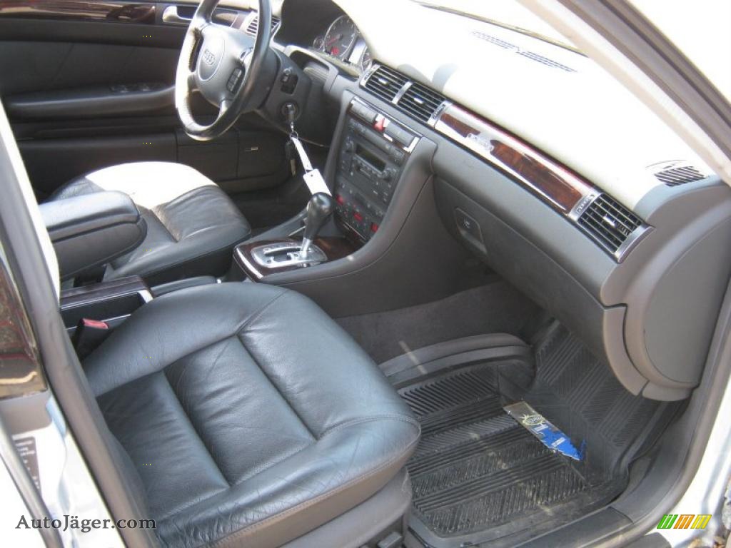2002 A6 4.2 quattro Sedan - Crystal Blue Metallic / Ebony Black photo #7