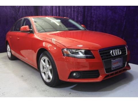 Audi A4 2009 Red. Brilliant Red 2009 Audi A4