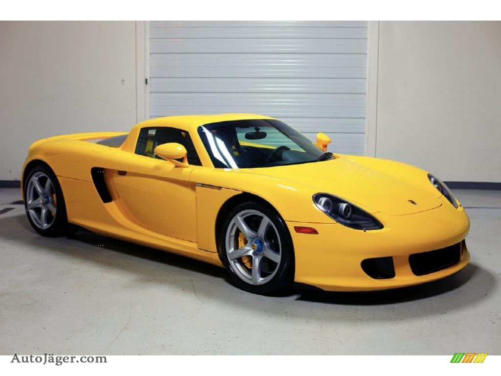 Fayence Yellow / Dark Grey Natural Leather Porsche Carrera GT 