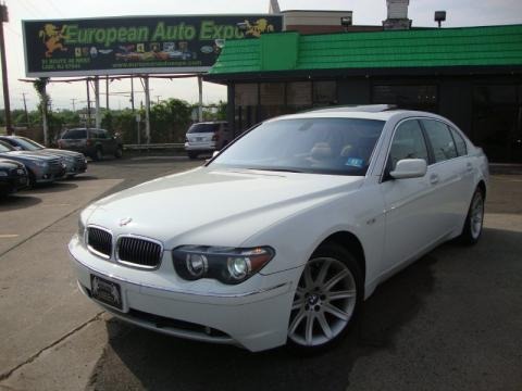 bmw 745li white. 2004 BMW 7 Series 745Li Sedan