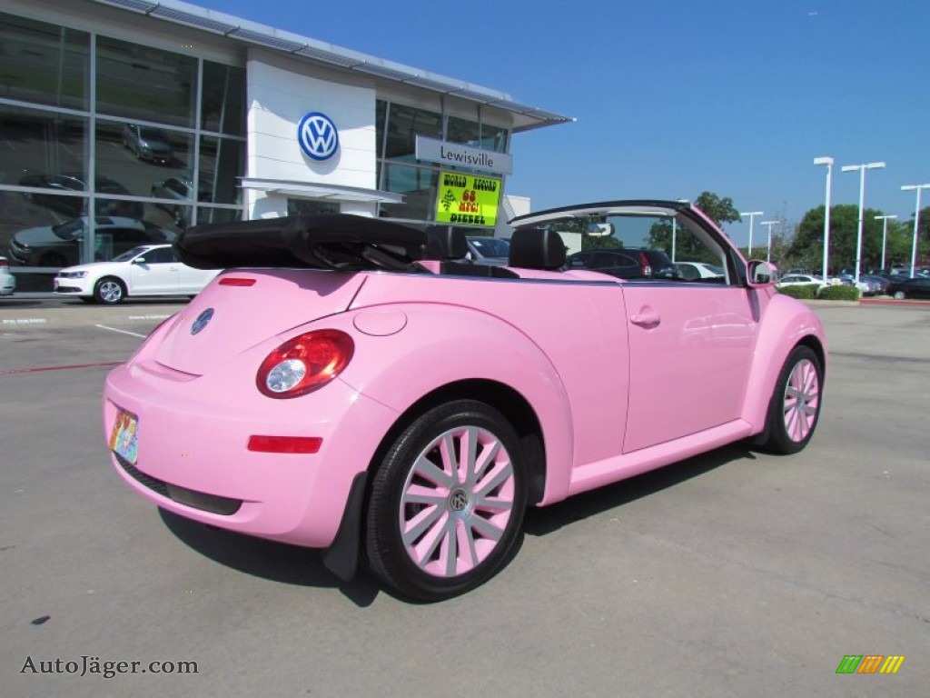 2010 New Beetle 2.5 Convertible - Pink / Black photo #5.