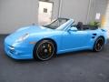 Porsche 911 Turbo S Cabriolet Paint to Sample Bright Blue photo #11