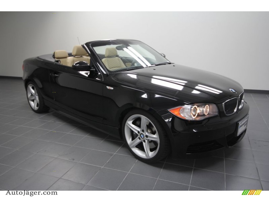 Black bmw 1 series convertible for sale #1