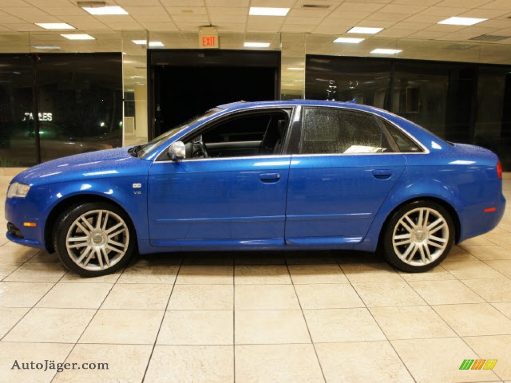 2007 S4 4.2 quattro Sedan - Sprint Blue Pearl Effect / Ebony photo #4