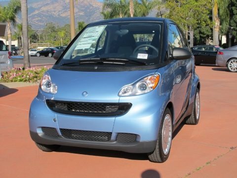 Light Blue Metallic 2012 Smart fortwo pure coupe Light Blue Metallic 2012 Smart fortwo pure coupe