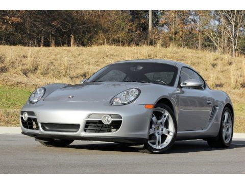 Arctic Silver Metallic 2008 Porsche Cayman 