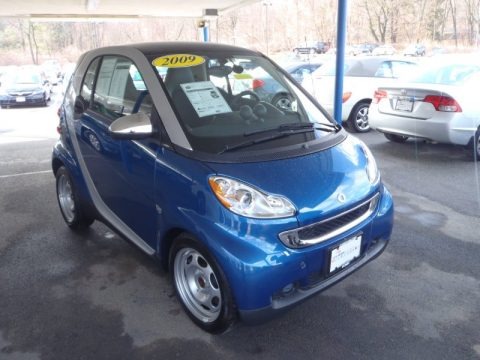 Blue Metallic 2009 Smart fortwo passion coupe Blue Metallic 2009 Smart fortwo passion coupe