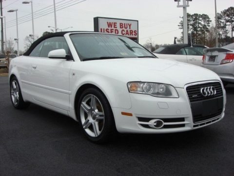 Ibis White 2007 Audi A4 2.0T quattro Cabriolet Ibis White 2007 Audi A4 2.0T quattro Cabriolet