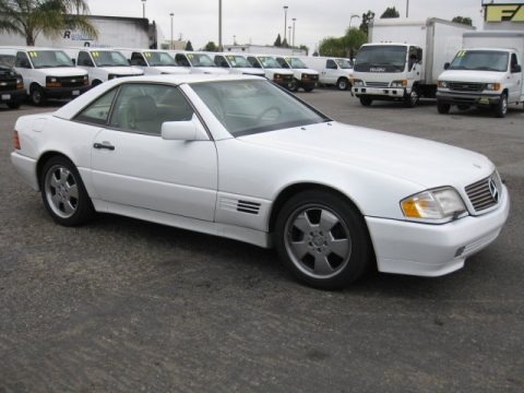 Arctic White 1991 Mercedes-Benz SL Class 500 SL Roadster