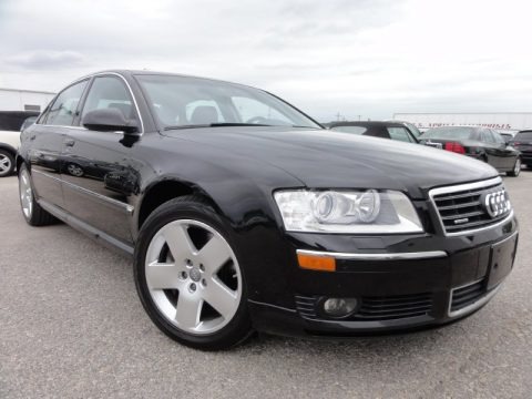 Brilliant Black 2004 Audi A8 L 4.2 quattro