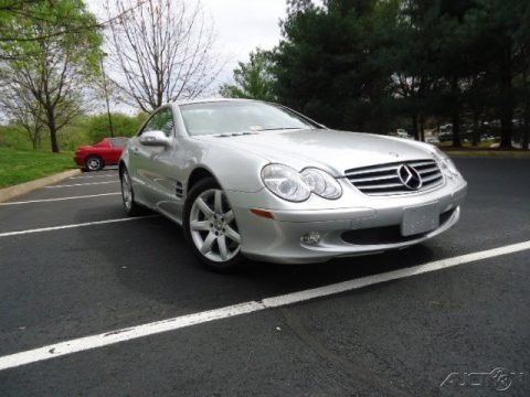 Brilliant Silver Metallic 2003 Mercedes-Benz SL 500 Roadster Brilliant Silver Metallic 2003 Mercedes-Benz SL 500 Roadster