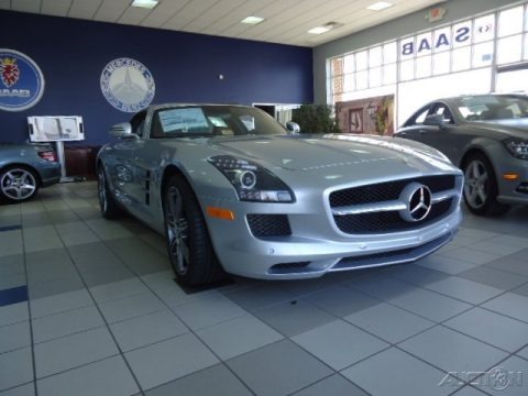 Iridium Silver Metallic 2012 Mercedes-Benz SLS AMG Roadster