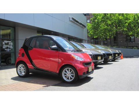 Rally Red 2009 Smart fortwo passion cabriolet Rally Red 2009 Smart fortwo passion cabriolet