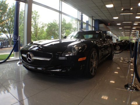 Obsidian Black Metallic 2012 Mercedes-Benz SLS AMG