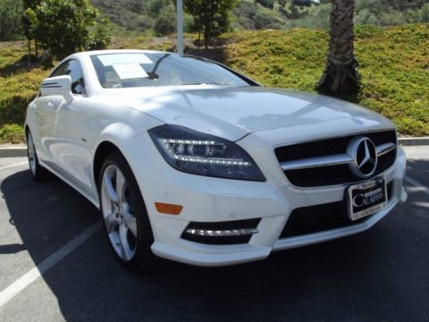 Diamond White Metallic 2012 Mercedes-Benz CLS 550 Coupe