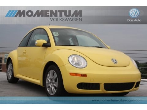 Sunflower Yellow 2008 Volkswagen New Beetle S Coupe Sunflower Yellow 2008 Volkswagen New Beetle S Coupe