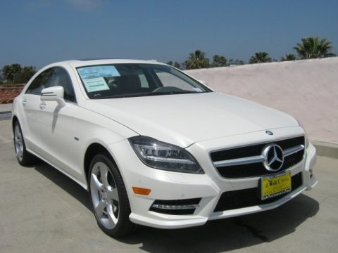 Diamond White Metallic 2012 Mercedes-Benz CLS 550 Coupe