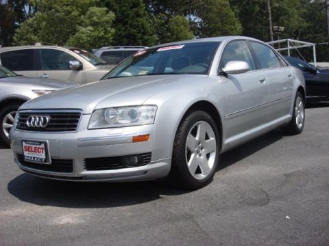 Light Silver Metallic 2004 Audi A8 L 4.2 quattro