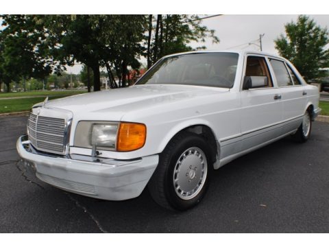Arctic White 1991 Mercedes-Benz S Class 560 SEL