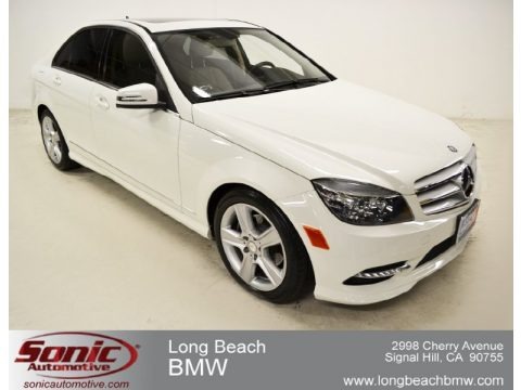 Arctic White 2011 Mercedes-Benz C 300 Sport