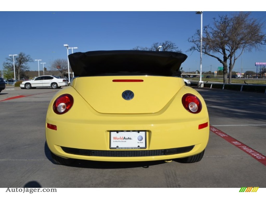 2008 New Beetle S Convertible - Sunflower Yellow / Black photo #4