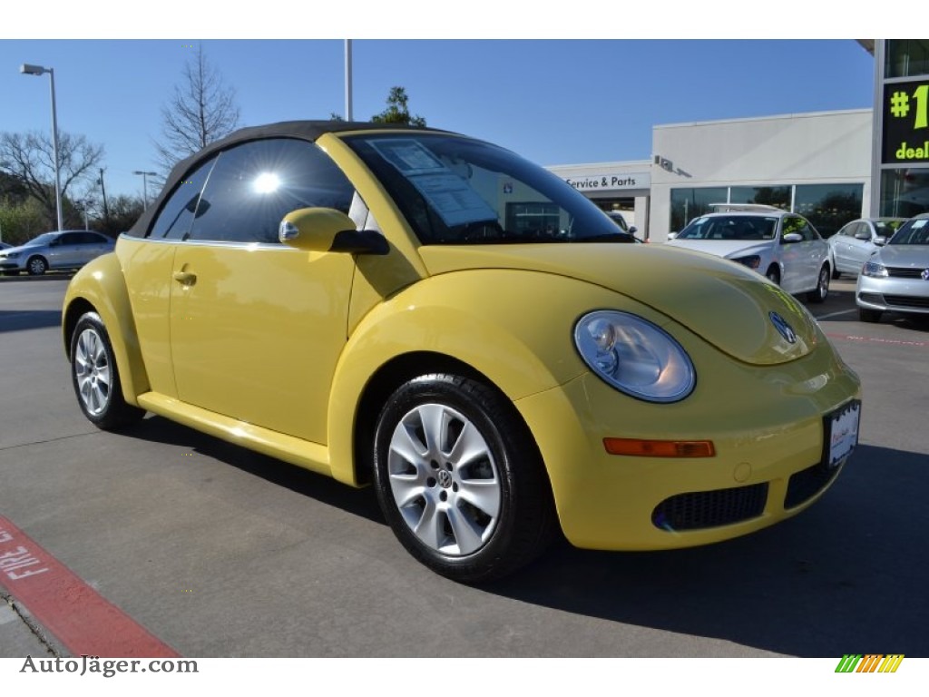 2008 New Beetle S Convertible - Sunflower Yellow / Black photo #7