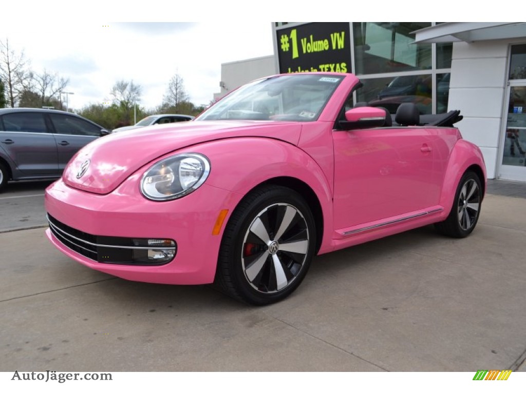 Custom Pink / Titan Black Volkswagen Beetle Turbo Convertible